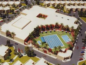 Architectural model of a residential compound in Riyadh