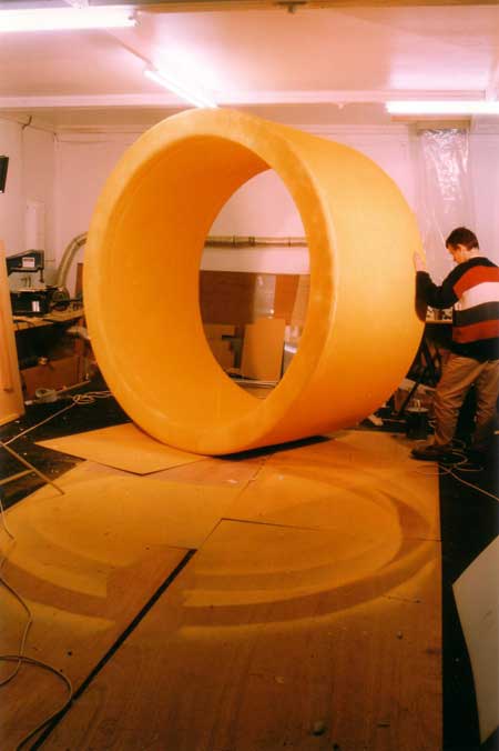 A giant hula hoop created for BBCs Radio 1 Breakfast Show